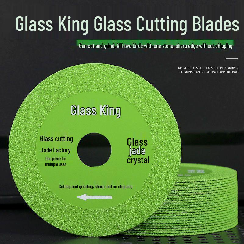 Glass King Tile & Ceramic Cutting Disc - Precision Grinder Blade for Wine Bottles & Jade, No Edge Chipping.