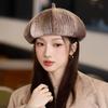 Retro Fashionable and Versatile Cloud Beret Autumn and Winter New British Style Warm Octagonal Hat Windproof Painter Newspaper Boy Hat