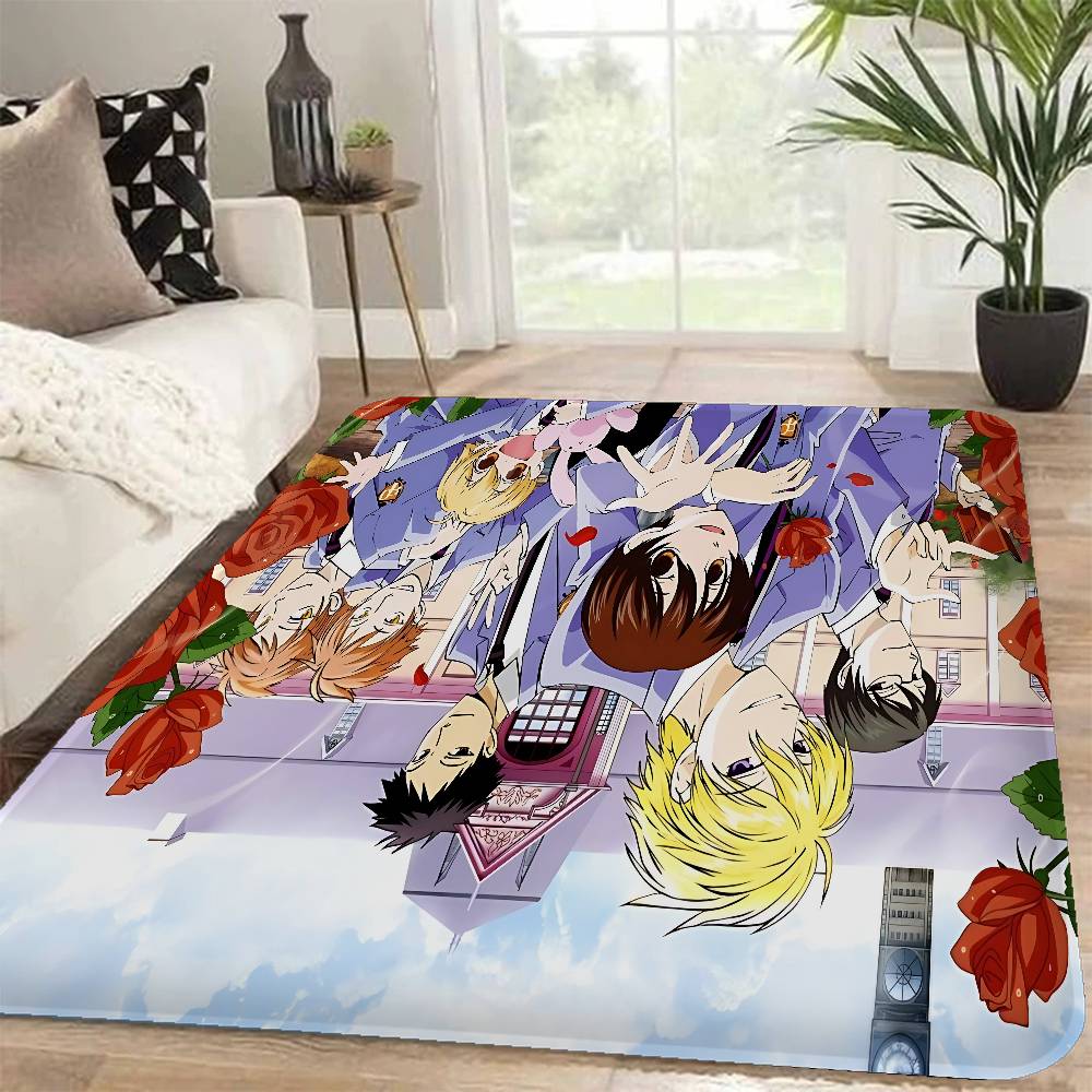 Anime Ouran High School Host Club Floor Mat Rectangle Anti-slip Home Soft Badmat Front Door Indoor Outdoor Mat Welcome Doormat
