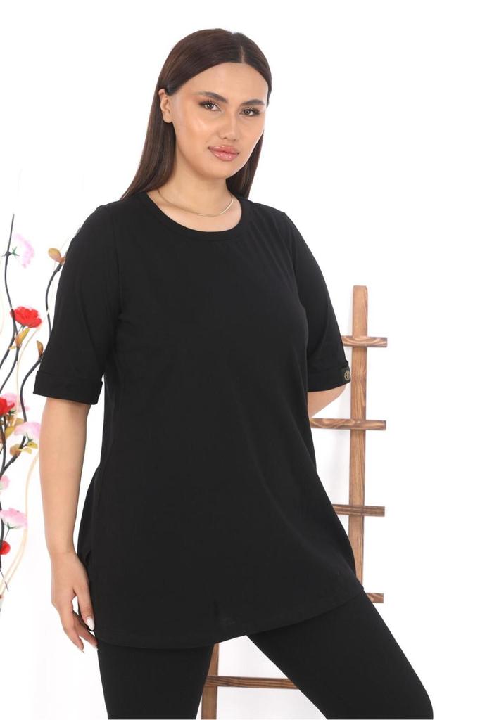 Женская стильная футболка большого размера Футболка больших размеров