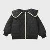 2024 Girls' Stylish Quilted Jacket: Versatile, Lightweight Autumn/Winter Cotton Coat