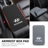 Car Styling Leather Armrest Box Pad Center Console Protector Interior Accessories For Hyundai I10 I20 I30 I40 Ix20 Ix35 Ix55 HH60