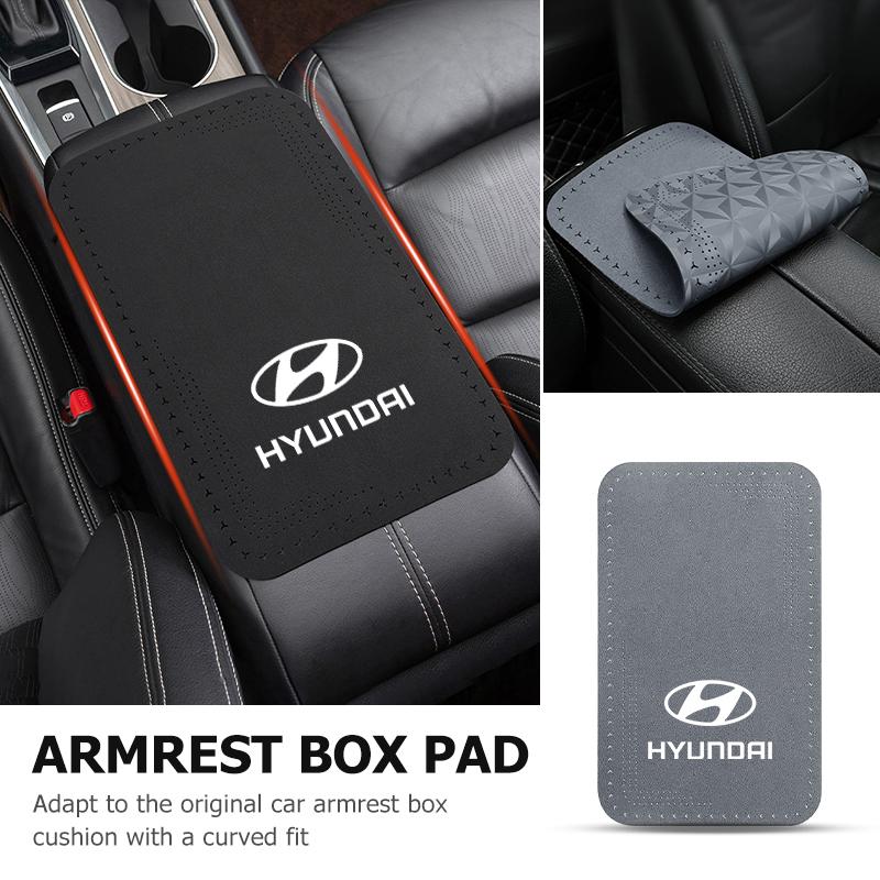 Car Styling Leather Armrest Box Pad Center Console Protector Interior Accessories For Hyundai i10 i20 i30 i40 ix20 ix35 ix55 R1