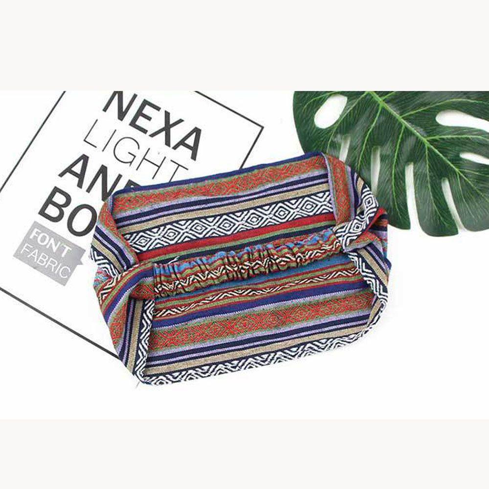 Trend Elastic Hair Bands Striped Wide Head Wrap Turban H Eadband Hair S Carf