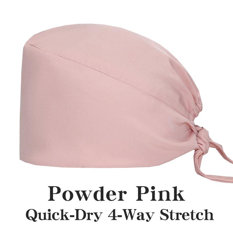 Customized Solid Color Dental Doctors Cap Women Men Nursing Hat Laboratory Pet Vet Breathable Medical Scrub Caps with Buttons