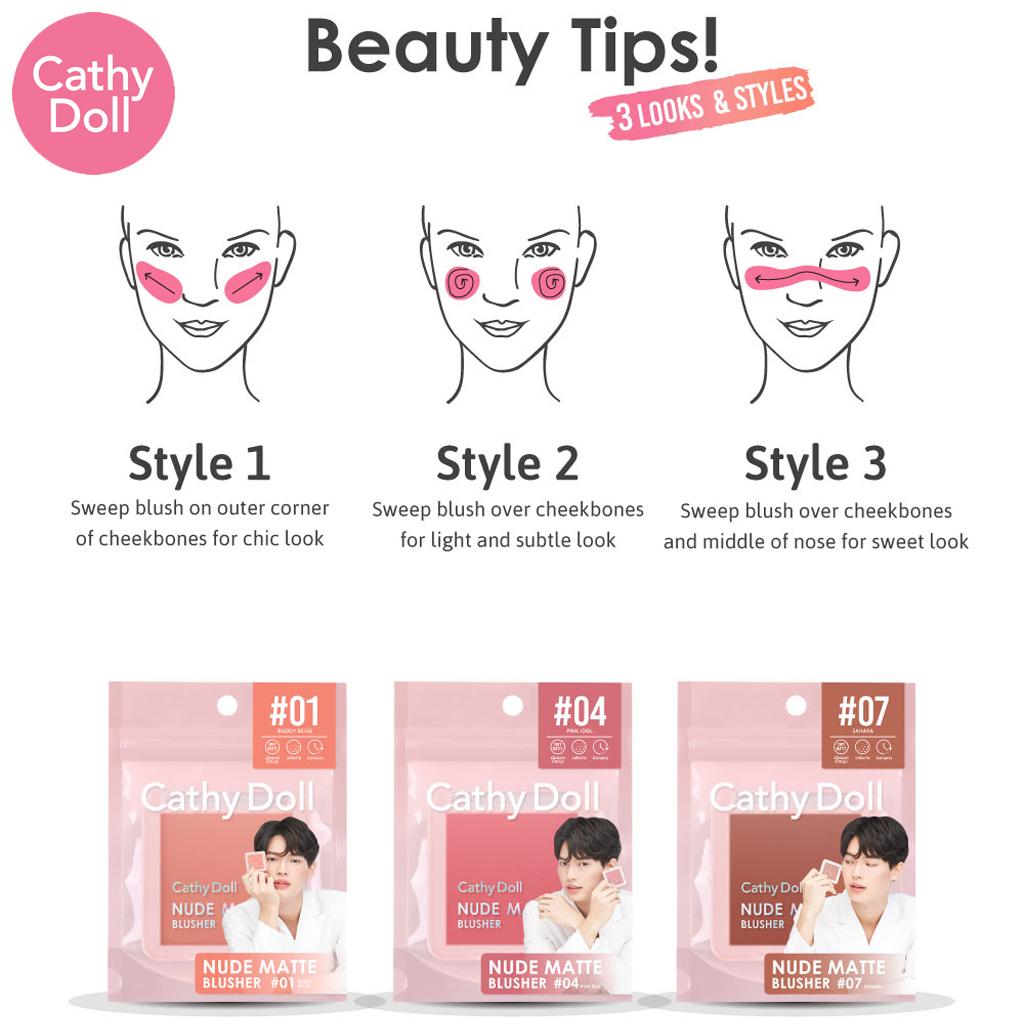 Karmart CATHY DOLL NUDE MATTE BLUSHER 6 г - Тайский косметический макияж