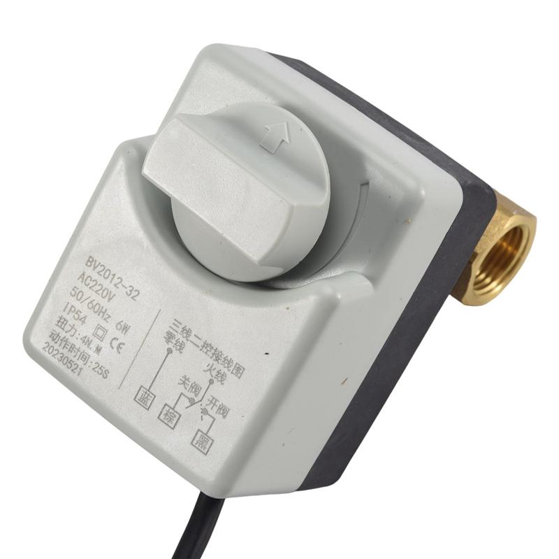 BAAJ-2X Ac220v Dn15 2-ходовой 3-проводной моторизованный шаровой кран Электропривод с ручным переключателем