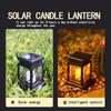 Solar Light Outdoor Garden Flickering Candle Lantern Lamp Solar Powered Hanging LED String Lights  for Patio Garden Decoration