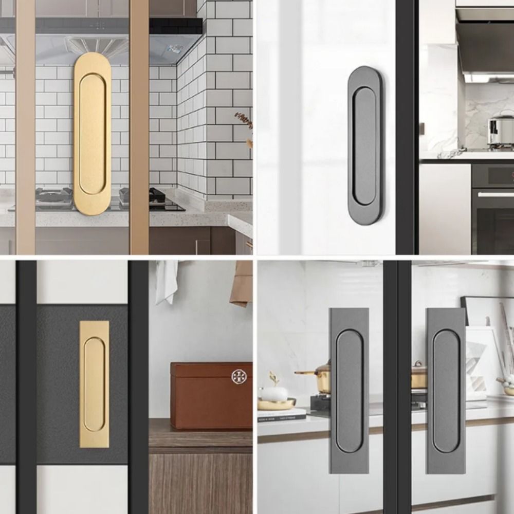 Двусторонняя ручка для раздвижной двери без сверления, ручка для стеклянной двери, самоклеящаяся ручка, кухонная дверь