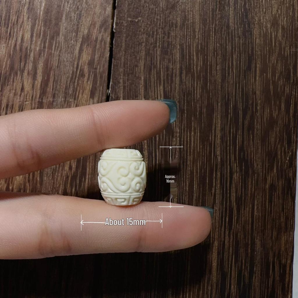 Резной кулон для DIY-украшений цвета слоновой кости: Аксессуары в трехпроходном стиле