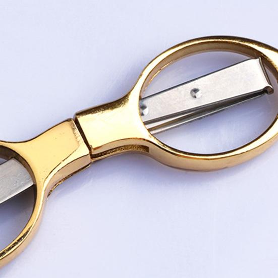 Folding Scissor Ergonomic Design Sharp Cutter Portable Small Foldable Craft Scissors for Outdoor