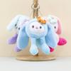 Long Rabbit Elf Ear Cartoon Plush Toy Backpack Keychain Accessories Pendant