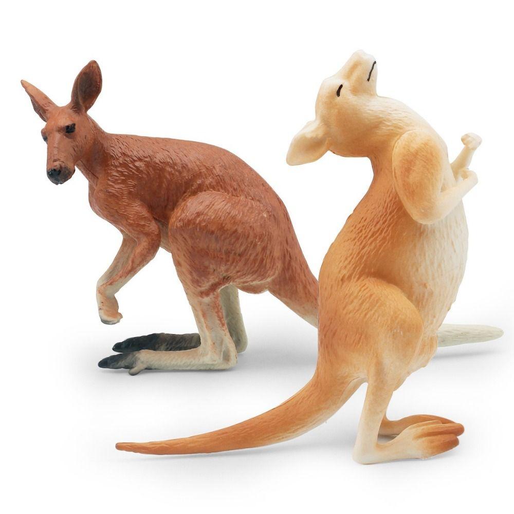 PVC Material Kangaroo Model Simulated Design Kangaroo Statue Crafts  For Collectors