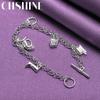 CHSHINE 925 Sterling Silver Horse/Boots/Horseshoe Pendant Bracelet For Women Wedding Party Fashion Charm Jewelry