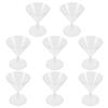 8 Pcs Cocktail Glasses Martini Disposable Wineglass Clear Cup Tasting Beverage Cups Plastic Drinking