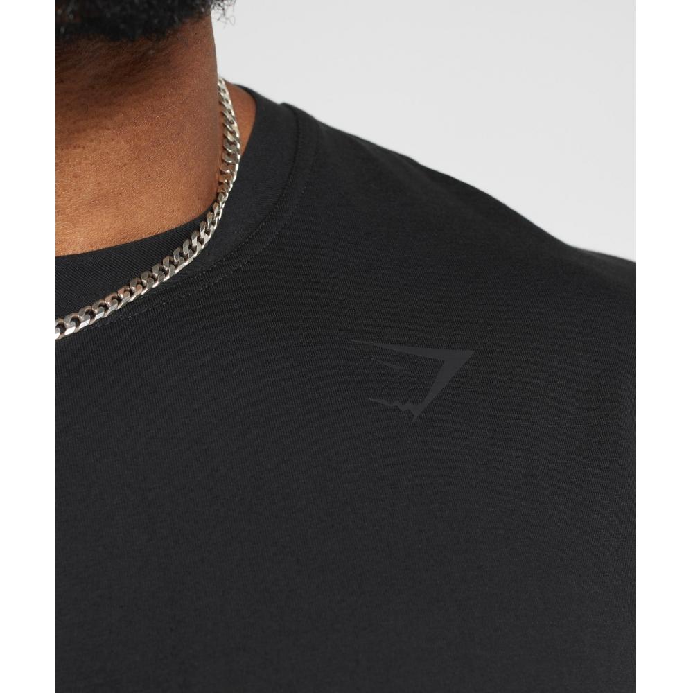 Gymshark Футболка Power черная A4A9Q BB2J