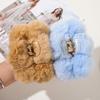 5.7" Large Non-Slip Jaw Hair Clips for Women Girls Soft Faux Fur Claw Clip Set of 3 Mix Colors