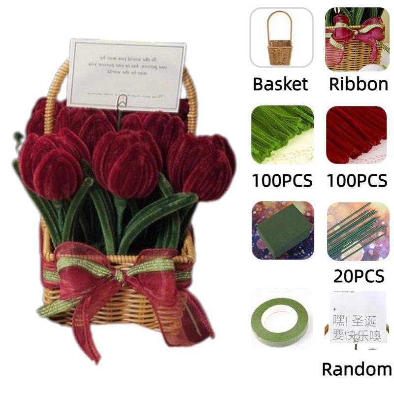 Marigold Tulip Material Pack With Basket For Cryptic Twisted Stick Hair Root Hair Strips