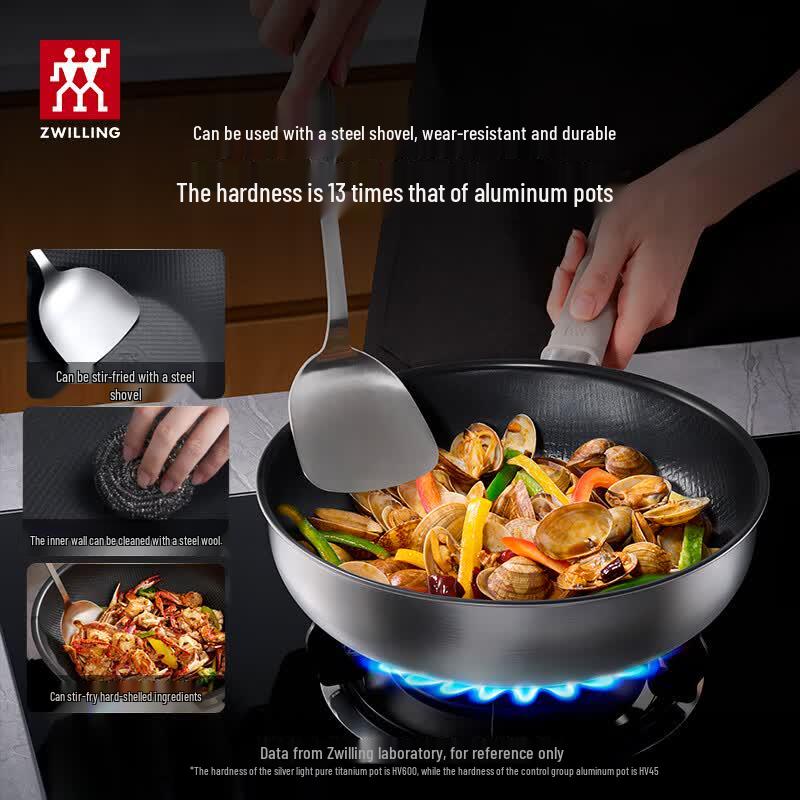 ZWILLING SILVER Ti II Pure Titanium Frying Pan