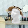 Women Polystyrene Foam Mannequin Head for Wig Hat Lightweight Glasses Display DIY Painting Jewelry Stand Rack