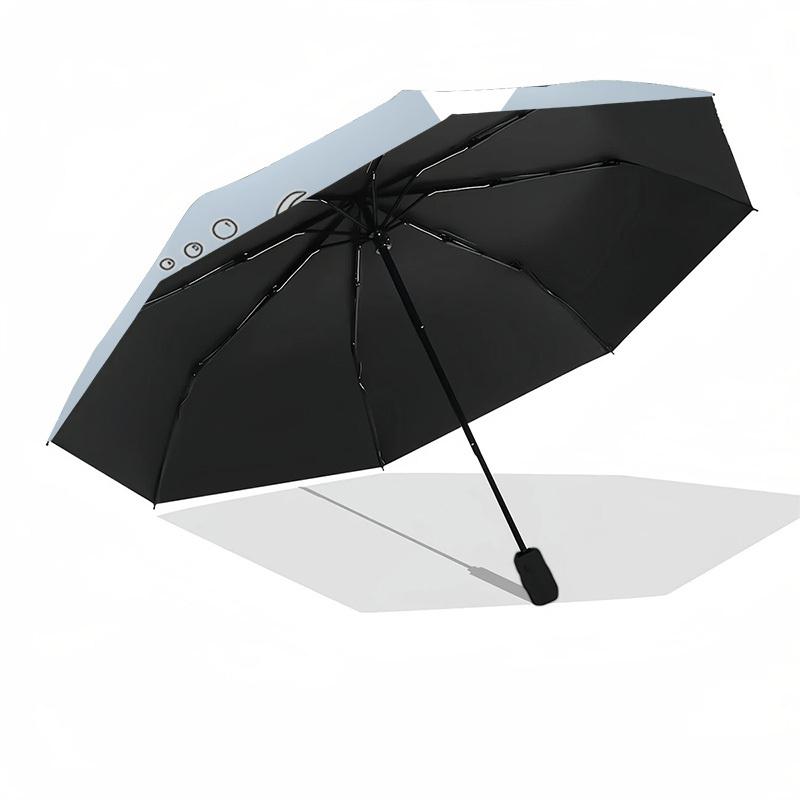 Dalmatians Themed Automatic Opening and Closing Umbrella, Brightly Colored 8-rib Portable Umbrella, Suitable for Men and Women, A Perfect Gi