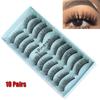 Hanmdade Ultra-wispies Fluffy False Eyelashes Natural Long 3D Faux Mink Hair Lash Extension Tools