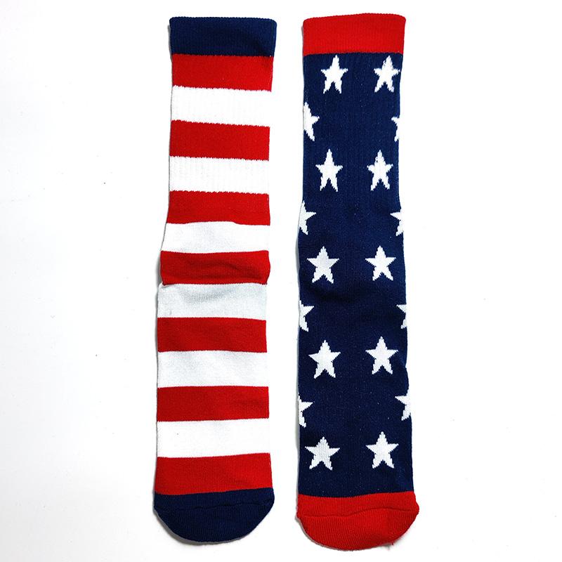 Мужские носки с буквами, полосками, звездами, богиней свободы, узором орла, парные носки для гурманов, бургеров, сэндвичей, пиццы, забавные хлопковые носки