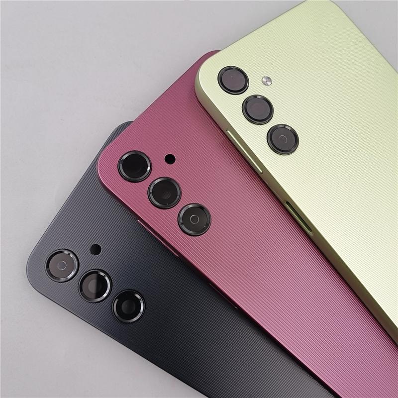 Для SAMSUNG Galaxy A14 4G A145, SM-A146B Задняя крышка корпуса из стекла для аккумулятора, Запасная часть корпуса задней двери С рамкой для объектива камеры