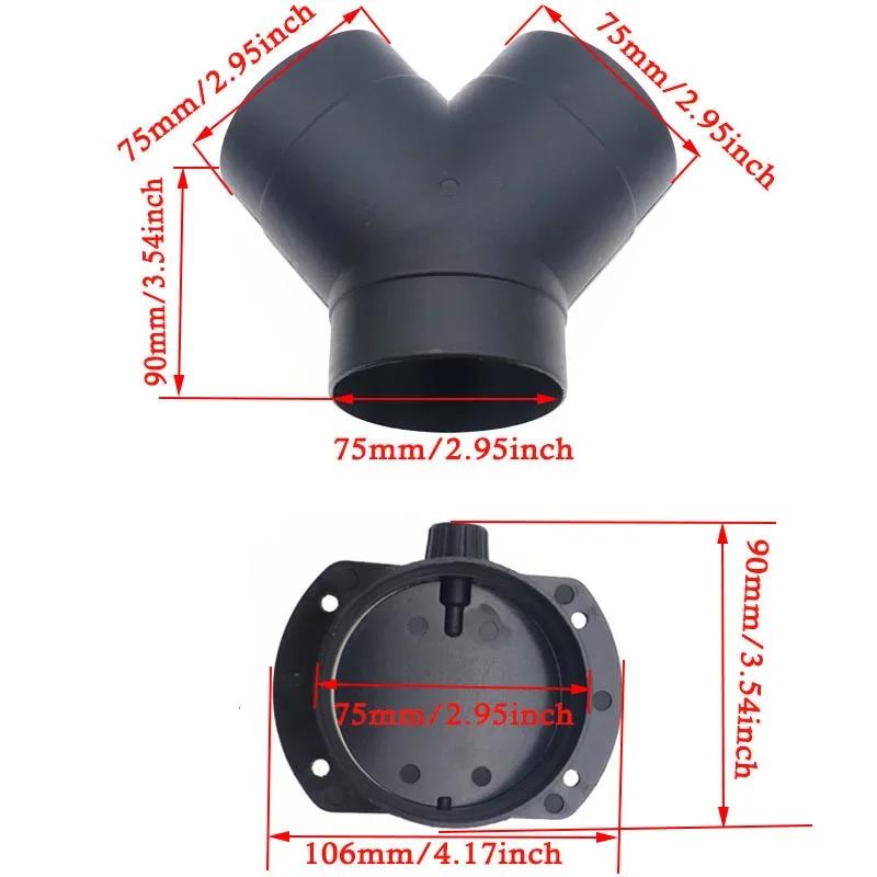 Клапанная заслонка, регулируемая, воздушный, дизельный, стояночный, отопитель, вентиляционный, разветвитель, разветвитель, выходной патрубок выхлопной трубы, соединитель для Webasto