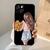 Baby Mother Brown Girl Family Phone Case For iPhone 18 17 Air 16 14 13 12 11 15 Pro Max 13 12 mini 15 16 Plus 16e Cover Coque