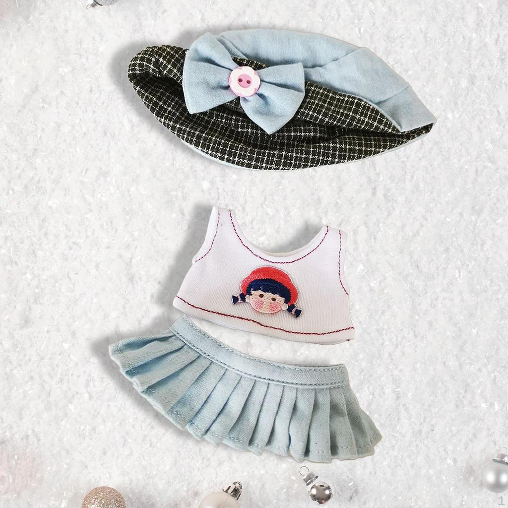 Одежда для 6-дюймовых кукол, комплекты одежды, юбки и футболки для кукол, аксессуары своими руками