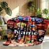 Custom Name Personalized One Piece Print Blanket, Home Decor, Bedroom, Sofa, Camping, Couch, Gifts for Birthday Christmas