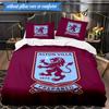 Football Club Emblem Lion 3pcs K-pop Music Group Bedding set,Ideal for Bedroom, Dormitory,Including Duvet Cover And 2pcs Pillowcases,Fan Gifts