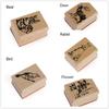 New Stamping For Letters Diary Wooden Rubber Stamps Animal Stamps DIY Craft Scrapbooking