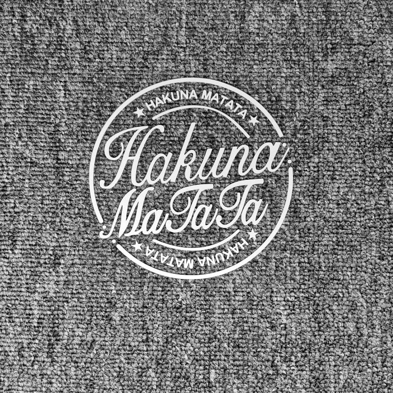 Автомобильные наклейки HAKUNA MATATA на языке суахили Светоотражающие наклейки для Corolla Крышка бака Лобовое стекло Багажник Мотоциклы Авто Тюнинг D2