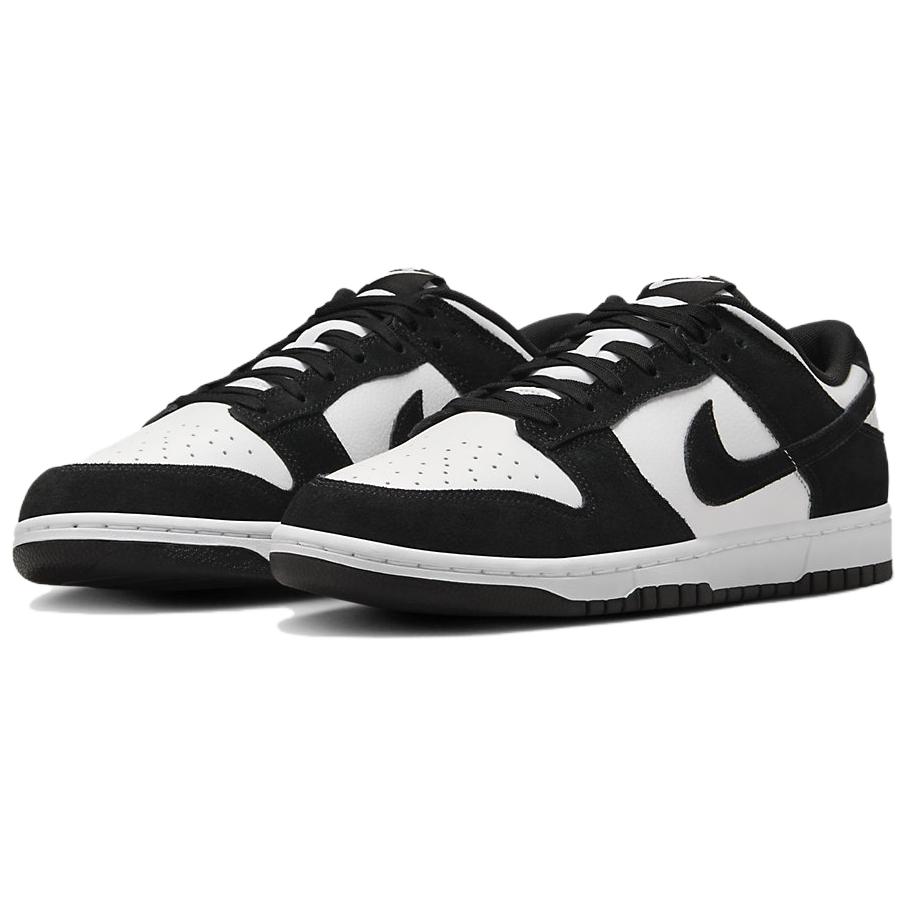 Nike Dunk Low SE Замшевые Мужские Кроссовки Panda Черно-Белые FQ8249-100