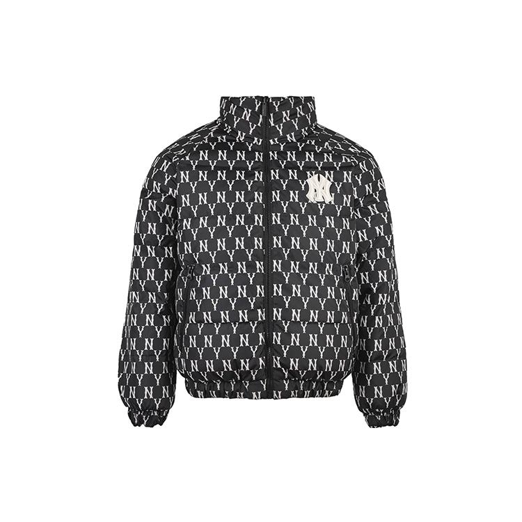 New MLB Mlb Old Flower Down Jacket Winter Cropped Unisex Black 31DJM2061-50L