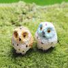 Car Decoration Bare-footed Easy Use Mini Owl Resin Crafts Miniatures Figurine Owl Ornaments