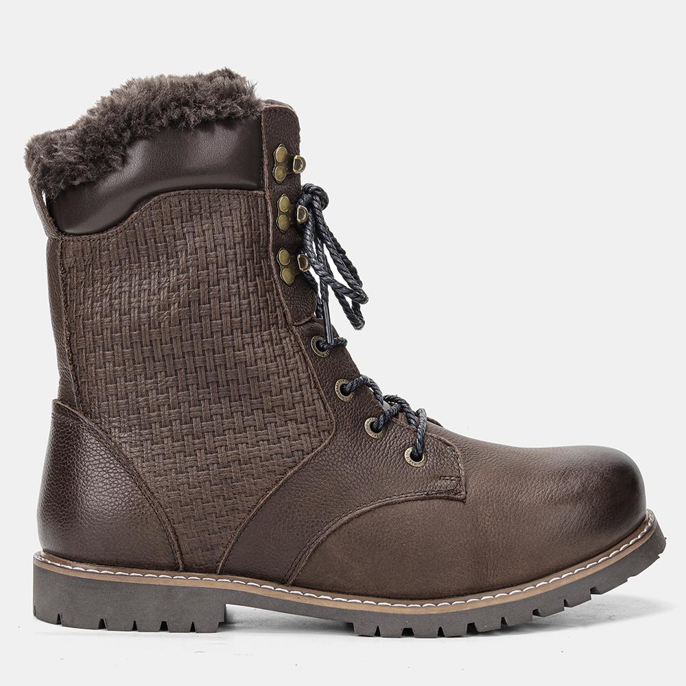 Мужские зимние ботинки из натуральной кожи, теплые мужские зимние ботинки ручной работы, зимние ботинки из натуральной кожи для мужчин