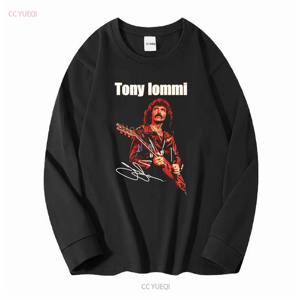 Новая Популярная Футболка Tony Iommi Тур Для Фанатов Все Размеры 1N3340 с длинным рукавом винтажная Стирка уличная Модная Дышащая Унисекс