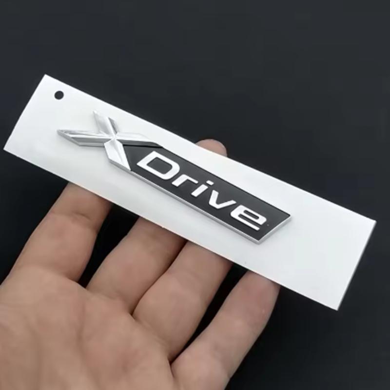 TCPI3 3D ABS XDrive Logo X Drive Emblem Car Rear Trunk Badge Fender Side Sticker For BMW Xdrive 320d 320i 530d 525d X3 X5 Accessories
