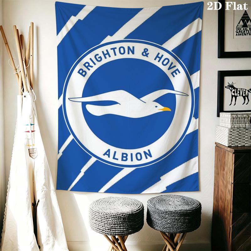 Brighton Wall Tapestry Aesthetic Wall Hanging Printed Fabric Blanket Decorative Tapestries for Bedroom Living Room Home Decor