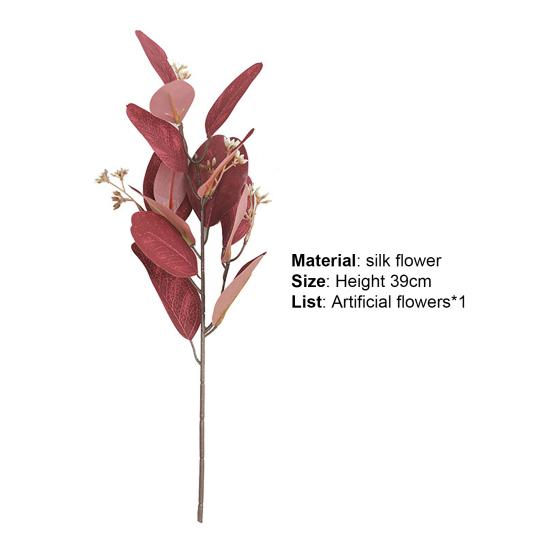 Элегантный портативный удобный яркий изысканный долговечный эвкалипт искусственные листья растения декор