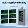 Type-C Colour Display Voltmeter Ammeter Power Meter Capacity Tester DC 4.5~50V 0-8A Real Time Detection Capacity Reset Zeroing