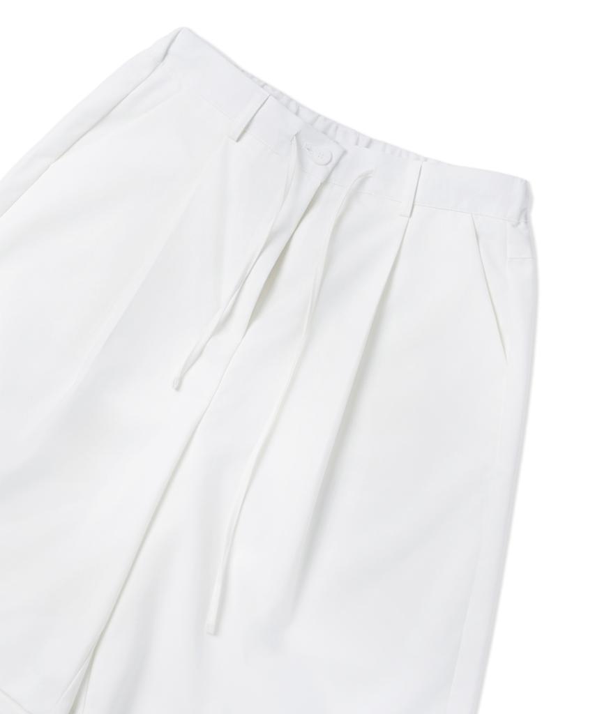 WITHOUT SUMMER Pintuck Bermuda Pants_Ivory
