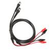 2pcs P1011 BNC Q9 to Dual Crocodile Clip Oscilloscope Test Probe   Cable