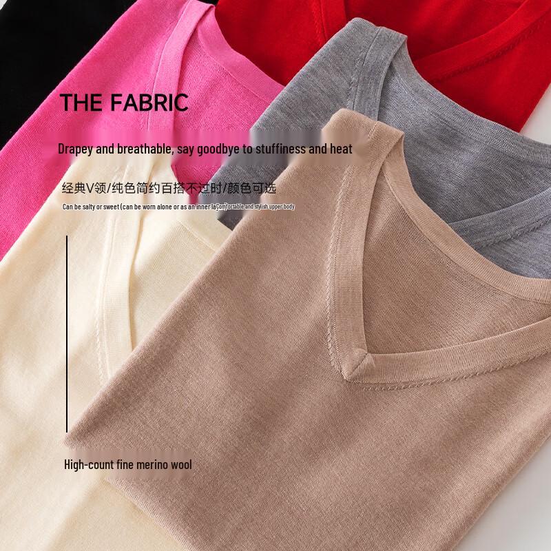 Женский антистатический жилет из шерсти с V-образным вырезом Hengyuanxiang