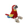 Jouet Peluche - Mateo - Perroquet - 12 X 33 Cm - Sonore - Favorise L'hygiène Bucco-dentaire