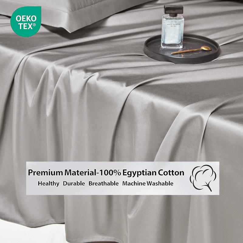 Роскошная простыня из египетского хлопка 1 шт., высококачественные верхние простыни для односпальной, двуспальной, двуспальной кровати размера «king-size», мягкая простыня из льна