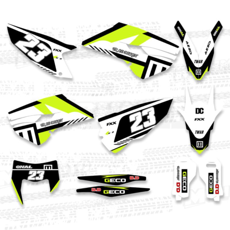 MCHMFG Motorcycle  Graphic Decal Sticker Kits for Husqvarna TE FE 125 250 350 450 TE250 2014 2015 2016 TC FC 2014 2015